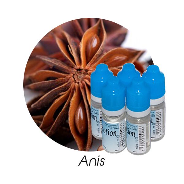 Lot de 5 E-Liquide Fruit Anis, Eliquide Français Ma Potion, recharge liquide cigarette électronique. Sans nicotine ni tabac