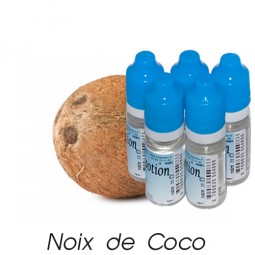 Lot de 5 E-Liquide Fruit Noix de coco, Eliquide Français Ma Potion, recharge cigarette électronique. Sans nicotine ni tabac