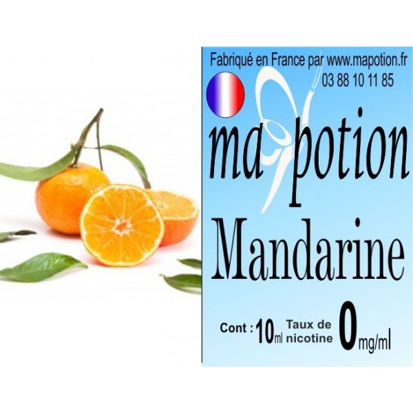 E-Liquide Fruit Mandarine, Eliquide Français, recharge liquide pour cigarette électronique, Ecig