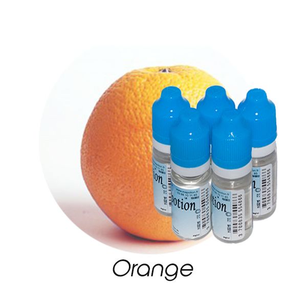 Lot de 5 E-Liquide Fruit Orange, Eliquide Français Ma Potion, recharge liquide cigarette électronique. Sans nicotine ni tabac