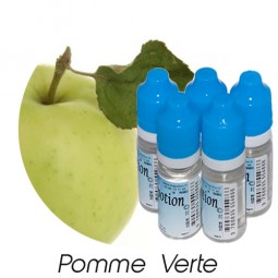 Lot de 5 E-Liquide Fruit Pomme Verte, Eliquide Français Ma Potion, recharge cigarette électronique. Sans nicotine ni tabac