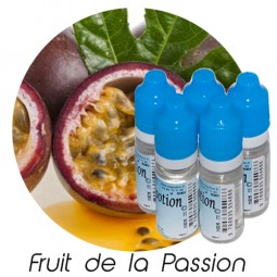 Lot de 5 E-Liquide Fruits de la Passion, Eliquide Français Ma Potion, recharge cigarette électronique. Sans nicotine ni tabac