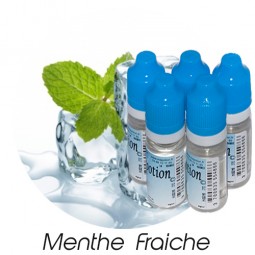 Lot de 5 E-Liquide Menthe Fraîche, Eliquide Français Ma Potion, recharge liquide cigarette électronique. Sans nicotine ni tabac