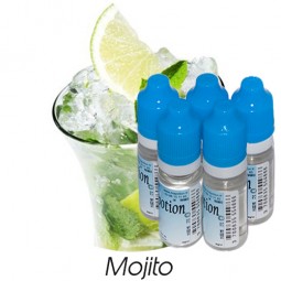 Lot de 5 E-Liquide Mojito, Eliquide Français Ma Potion, recharge liquide cigarette électronique. Sans nicotine ni tabac