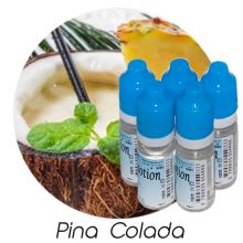 Lot de 5 E-Liquide Pina colada Eliquide Français Ma Potion, recharge liquide cigarette électronique. Sans nicotine ni tabac