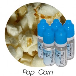 Lot de 5 E-Liquide Pop Corn, Eliquide Français Ma Potion, recharge liquide cigarette électronique. Sans nicotine ni tabac