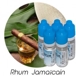 Lot de 5 E-Liquide Rhum Jamaïcain, Eliquide Français Ma Potion, recharge liquide cigarette électronique. Sans nicotine ni tabac