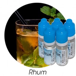 Lot de 5 E-Liquide Rhum, Eliquide Français Ma Potion, recharge liquide cigarette électronique. Sans nicotine ni tabac