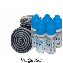 Lot de 5 E-Liquide Réglisse, Eliquide Français Ma Potion, recharge liquide cigarette électronique. Sans nicotine ni tabac