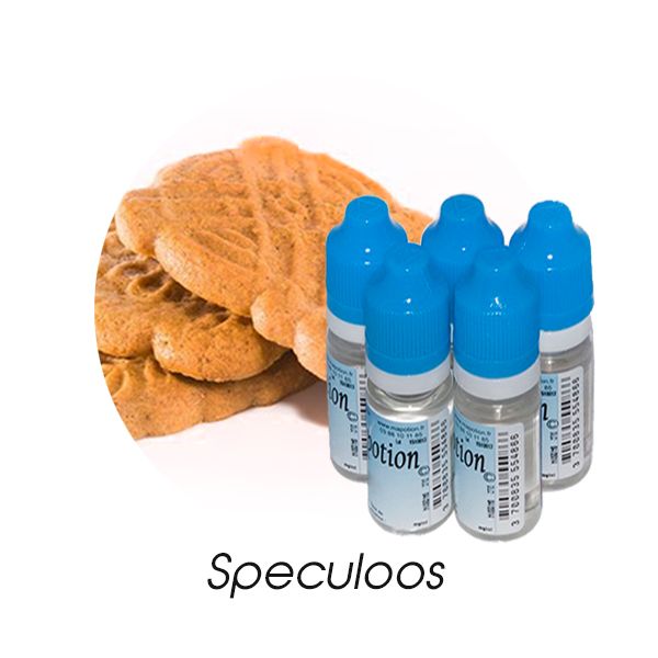 Lot de 5 E-Liquide Speculoos, Eliquide Français Ma Potion, recharge liquide cigarette électronique, Ecig Sans nicotine ni tab