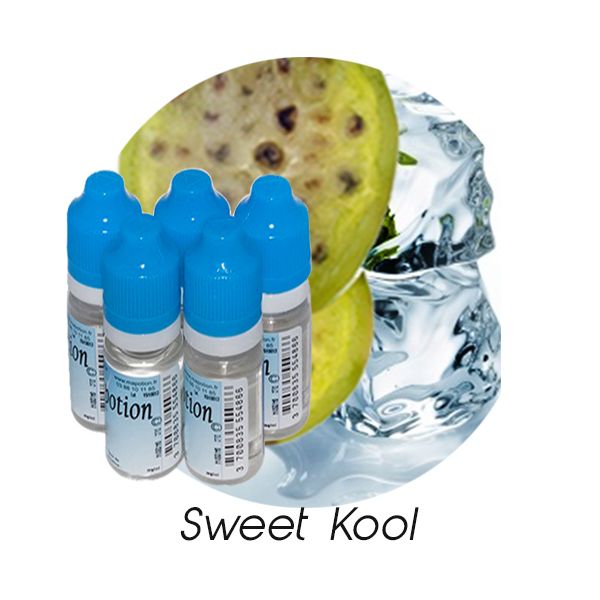 Lot de 5 E-Liquide Sweet Kool, Eliquide Français Ma Potion, recharge liquide cigarette électronique, Ecig Sans nicotine ni tabac