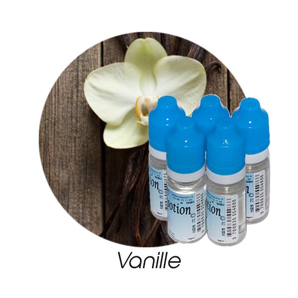 Lot de 5 E-Liquide Vanille Française, Eliquide Français Ma Potion, recharge liquide cigarette électronique Sans nicotine ni t