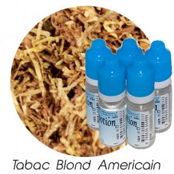 Lot de 5 E-Liquide TABAC Blond Américain, Eliquide Français Ma Potion, recharge cigarette électronique. Sans nicotine ni tabac