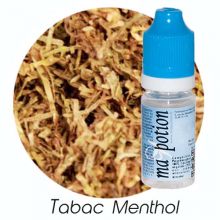E-Liquide TABAC Menthol, Eliquide Français, recharge liquide pour cigarette électronique, Ecig