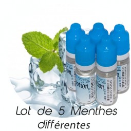 Lot de 5 E-Liquide TABAC différentes saveurs, Eliquide Français Ma Potion, recharge cigarette électronique. Sans nicotine ni tab