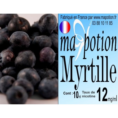 E-Liquide Fruit Myrtille, Eliquide Français, recharge liquide pour cigarette électronique, Ecig