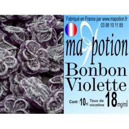 E-Liquide Bonbon Violette, Eliquide Français, recharge liquide pour cigarette électronique, Ecig