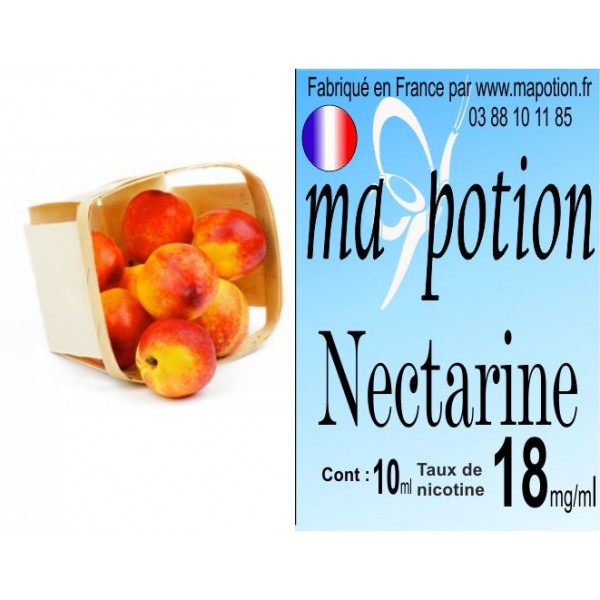 E-Liquide Fruit Nectarine, Eliquide Français, recharge liquide pour cigarette électronique, Ecig