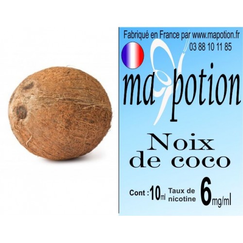 E-Liquide Fruit Noix de coco, Eliquide Français, recharge liquide pour cigarette électronique, Ecig