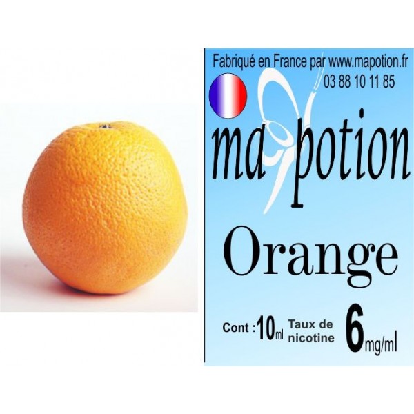 E-Liquide Fruit Orange, Eliquide Français, recharge liquide pour cigarette électronique, Ecig