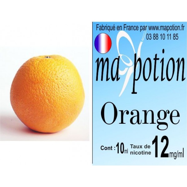 E-Liquide Fruit Orange, Eliquide Français, recharge liquide pour cigarette électronique, Ecig