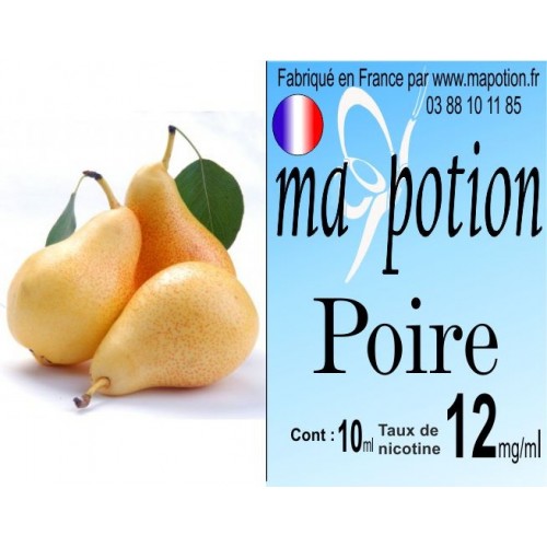 E-Liquide Fruit Poire, Eliquide Français, recharge liquide pour cigarette électronique, Ecig