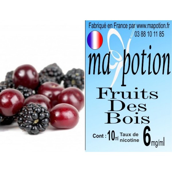 E-Liquide Fruits des Bois, Eliquide Français, recharge liquide pour cigarette électronique, Ecig