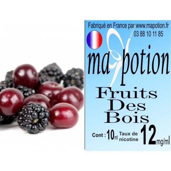 E-Liquide Fruits des Bois, Eliquide Français, recharge liquide pour cigarette électronique, Ecig