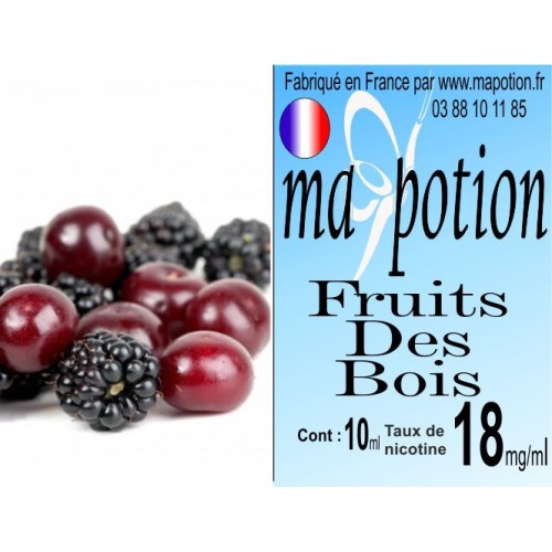 E-Liquide Fruits des Bois, Eliquide Français, recharge liquide pour cigarette électronique, Ecig