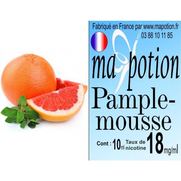 E-Liquide Saveur Pamplemousse, Eliquide Français, recharge liquide pour cigarette électronique, Ecig