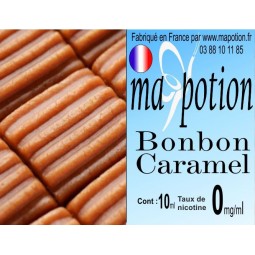 E-Liquide Saveur Bonbon Caramel, Eliquide Français, recharge liquide pour cigarette électronique, Ecig