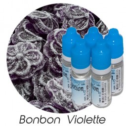 Lot de 5 E-Liquide Bonbon Violette, Eliquide Français Ma Potion, recharge liquide cigarette électronique. Sans nicotine 