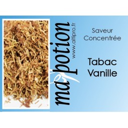 Saveur concentrée TABAC Vanille pour fabriquer ses Eliquides maison, E-Liquides DIY Sans nicotine ni tabac