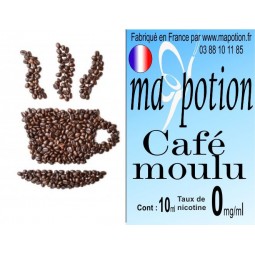 E-Liquide Saveur Café moulu, Eliquide Français, recharge liquide pour cigarette électronique, Ecig