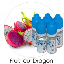 Lot de 5 E-Liquide Fruit du Dragon, Eliquide Français Ma Potion, recharge liquide cigarette électronique, Ecig Sans nicotine ni 