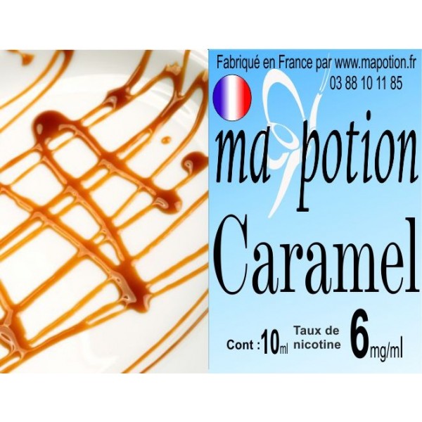 E-Liquide Saveur Caramel, Eliquide Français, recharge liquide pour cigarette électronique, Ecig