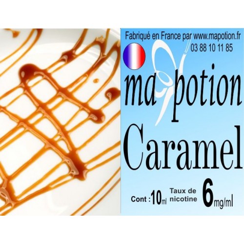 E-Liquide Saveur Caramel, Eliquide Français, recharge liquide pour cigarette électronique, Ecig