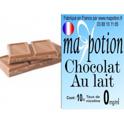 E-Liquide Saveur Chocolat au Lait, Eliquide Français, recharge liquide pour cigarette électronique, Ecig