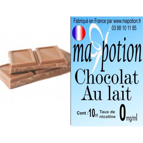 Eliquide Saveur Chocolat au lait Nicotine 0-6-12-18 mg/ml E-liquide  Français Cigarette Electronique