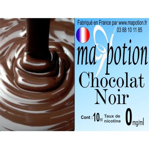 E-Liquide Saveur Chocolat Noir, Eliquide Français, recharge liquide pour cigarette électronique, Ecig