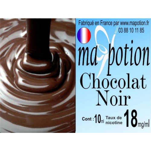 E-Liquide Saveur Chocolat Noir, Eliquide Français, recharge liquide pour cigarette électronique, Ecig