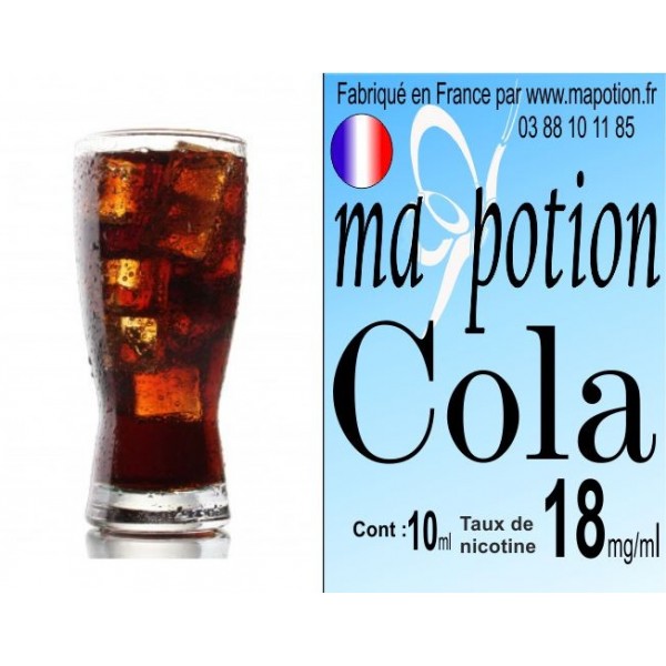 E-Liquide Saveur Cola, Eliquide Français, recharge liquide pour cigarette électronique, Ecig