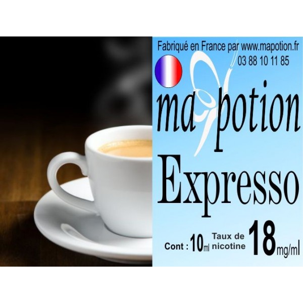 E-Liquide Saveur Expresso, Eliquide Français, recharge liquide pour cigarette électronique, Ecig