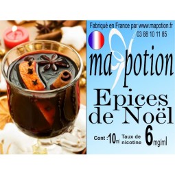 E-Liquide Saveur Epices de noel, Eliquide Français, recharge liquide pour cigarette électronique, Ecig