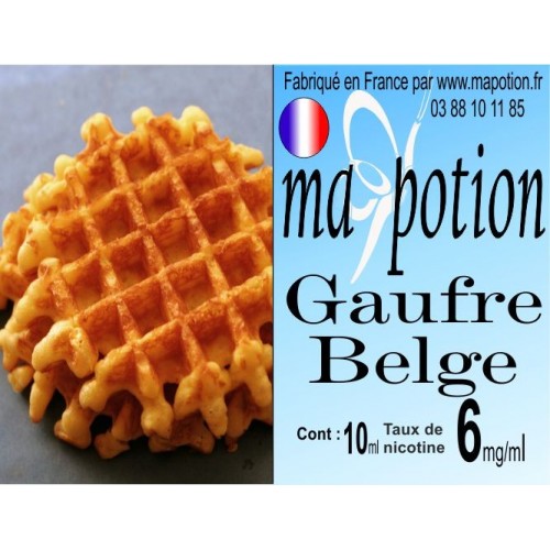 E-Liquide Saveur Gaufre Belge, Eliquide Français, recharge liquide pour cigarette électronique, Ecig