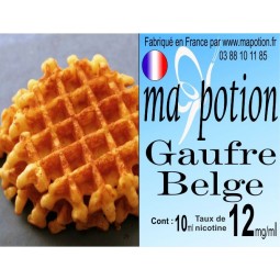 E-Liquide Saveur Gaufre Belge, Eliquide Français, recharge liquide pour cigarette électronique, Ecig