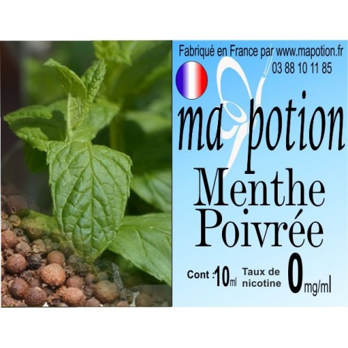 E-Liquide Saveur Menthe Poivrée, Eliquide Français, recharge liquide pour cigarette électronique, Ecig