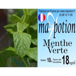 E-Liquide Saveur Menthe Verte, Eliquide Français, recharge liquide pour cigarette électronique, Ecig