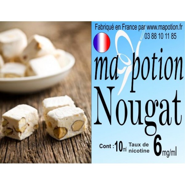 E-Liquide Saveur Nougat, Eliquide Français, recharge liquide pour cigarette électronique, Ecig