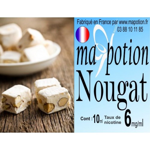 E-Liquide Saveur Nougat, Eliquide Français, recharge liquide pour cigarette électronique, Ecig